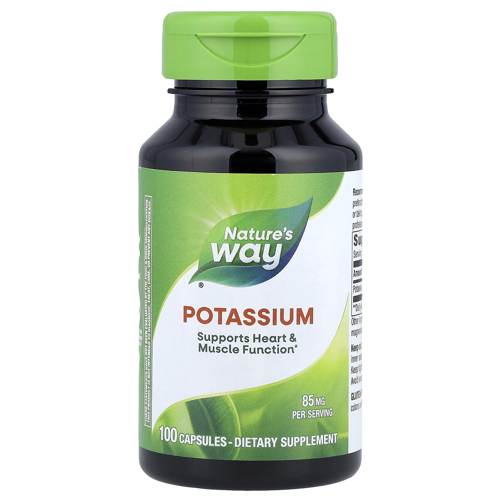 Nature's Way Potassium Chelate Complex bottle front, supporting daily electrolyte balance.