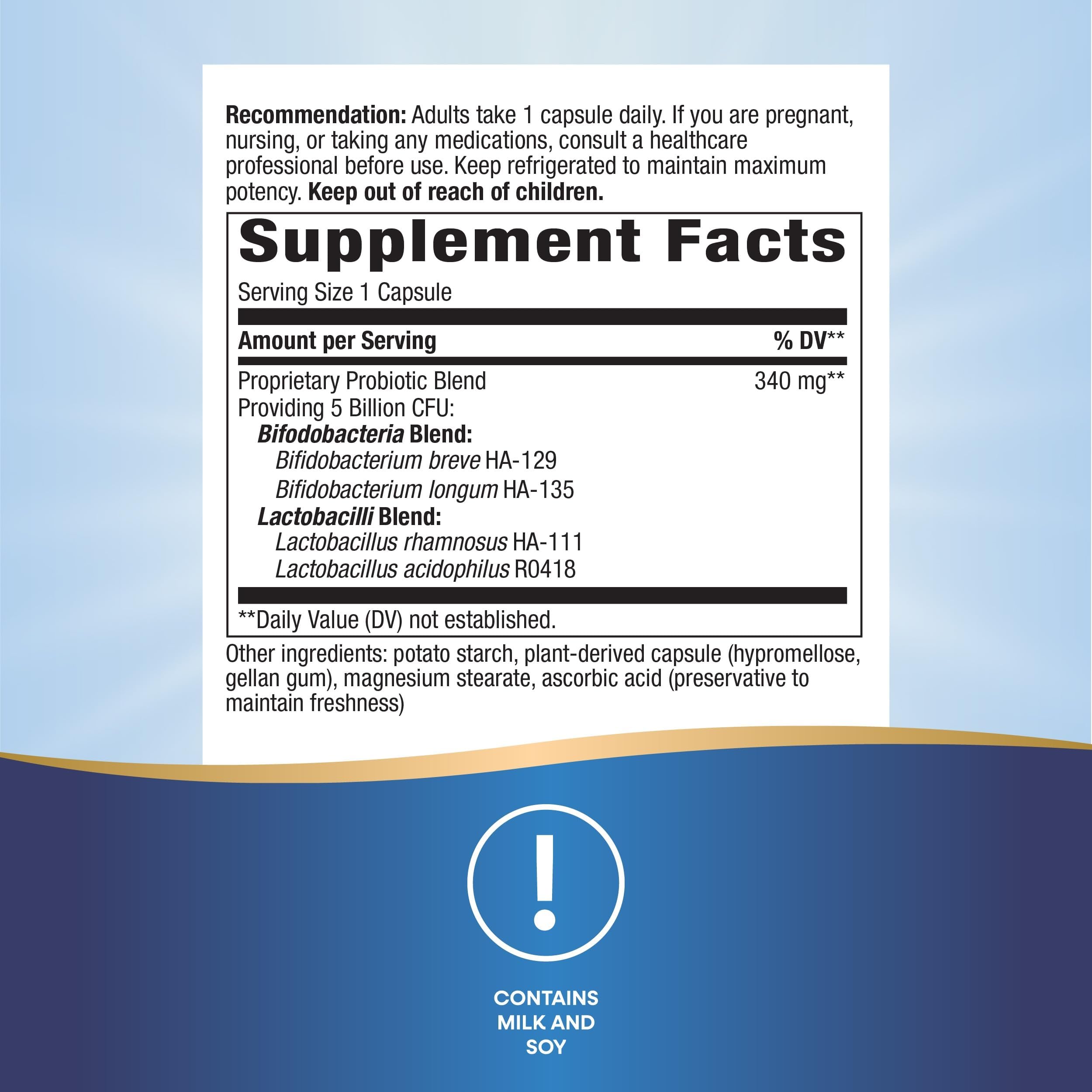 Nature's Way Primadophilus Bifidus capsules ready for daily probiotic use.