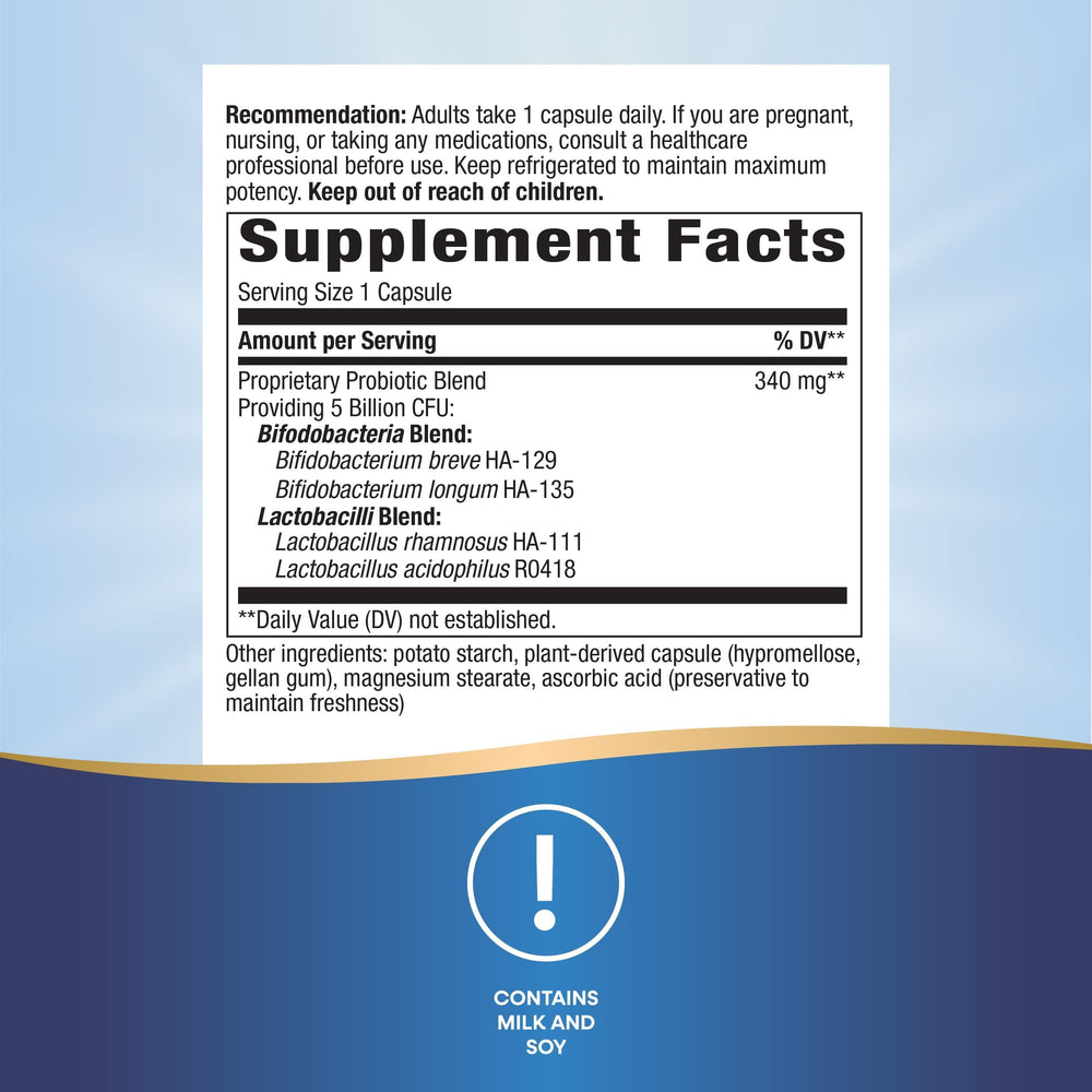 Nature's Way Primadophilus Bifidus capsules ready for daily probiotic use.