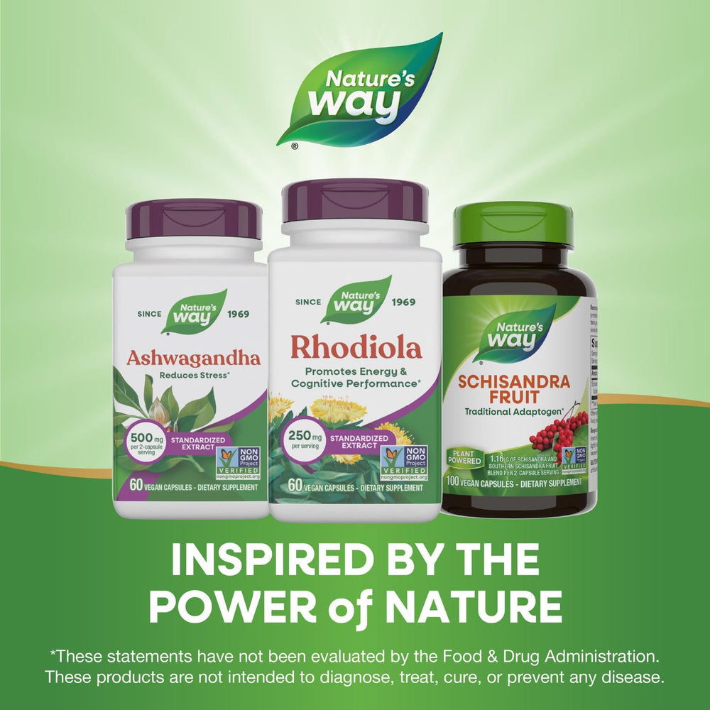 Rosea root extract imagery reflects adaptogenic heritage.