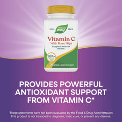 Rose hips detail highlighting natural ingredients in the Vitamin C formula.