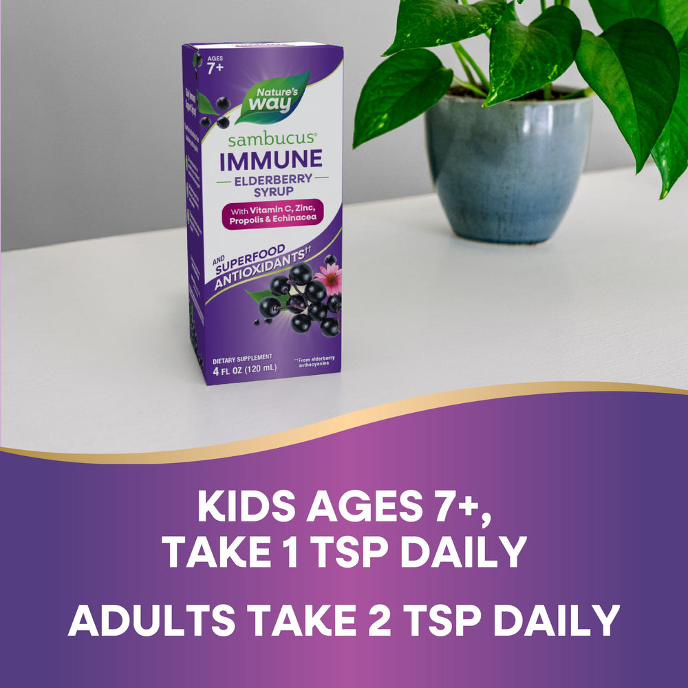 Nature's Way Sambucus gluten-free vegetarian formula suitable for gluten-free diets.
