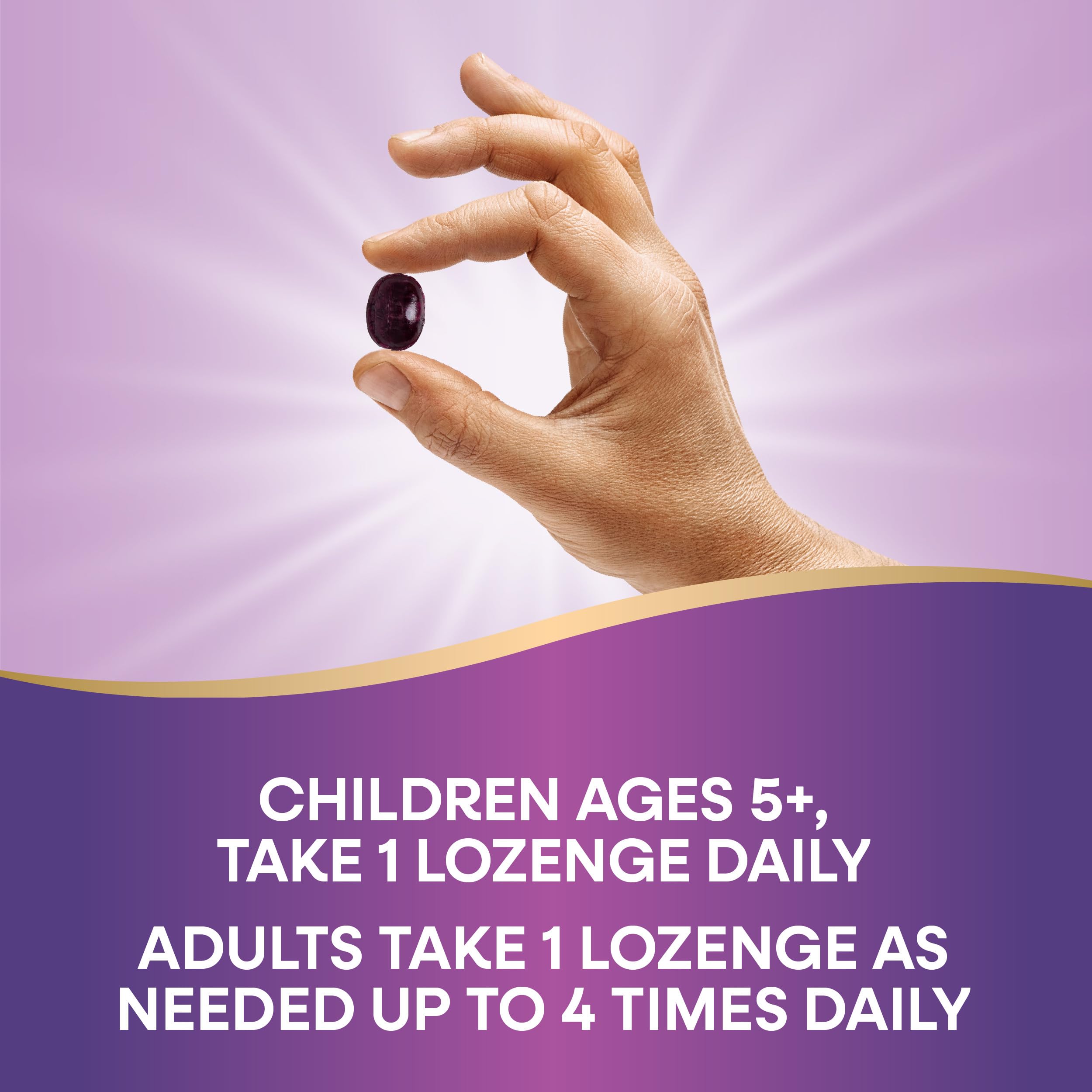 Nature's Way Sambucus lozenges 72-count packaging supports accessible daily use.
