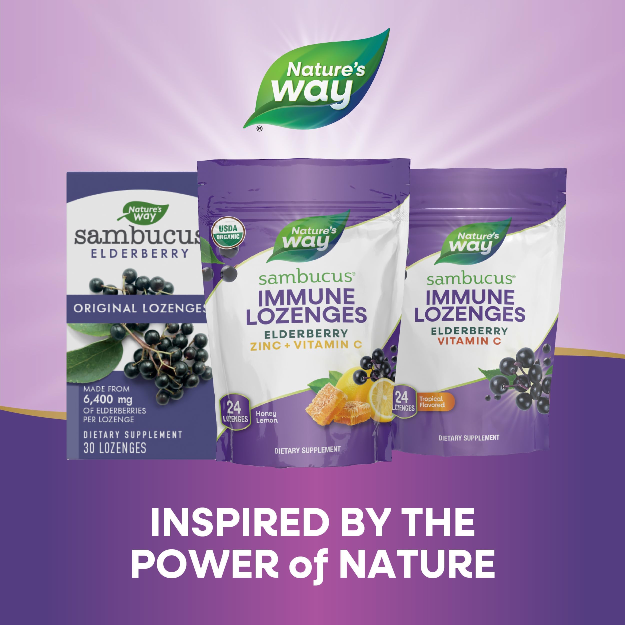 On-the-go lozenges from Nature's Way for busy days.