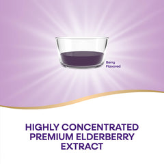 Nature's Way Sambucus vitamin C and zinc ingredient panel highlights essential nutrients.