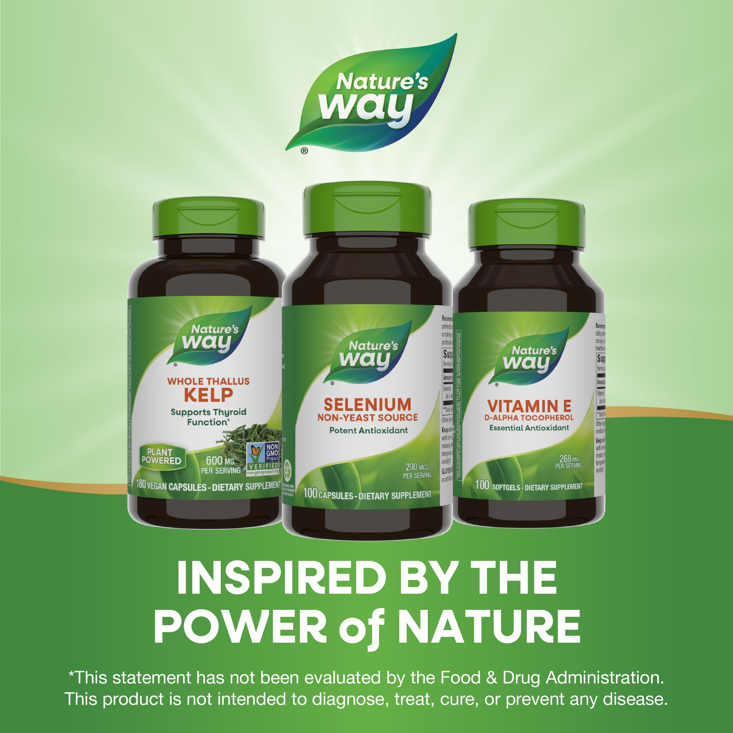 Nature's Way Selenio: fórmula L-selenometionina para mejor absorción y estabilidad.