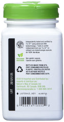 Nature's Way slippery elm bark capsules packaging highlights vegetarian and Non-GMO verification.
