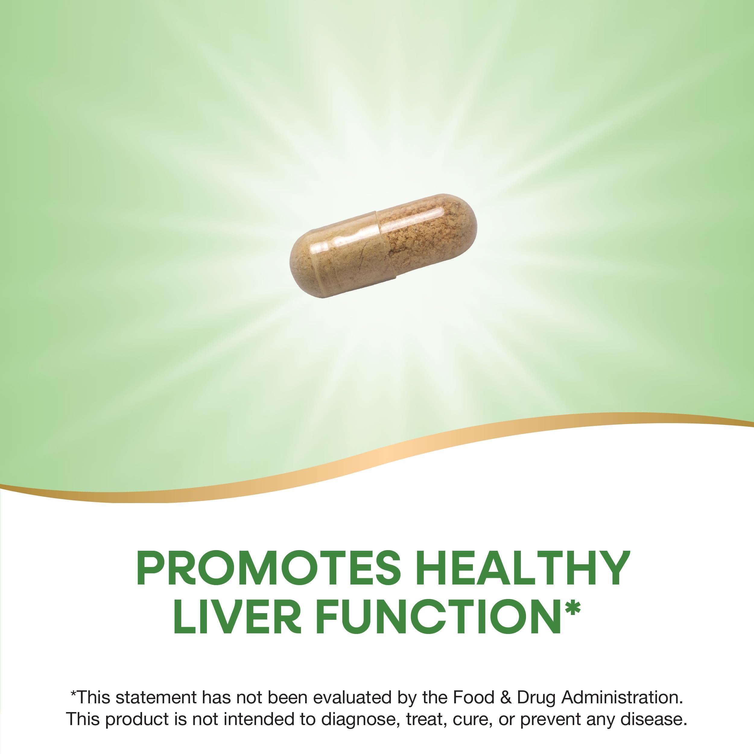 Nature's Way Super Milk Thistle dandelion root image hints cleansing benefits
