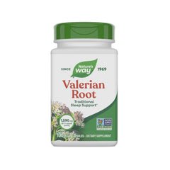 Nature's Way Valerian Root bottle emphasizes traditional sleep support