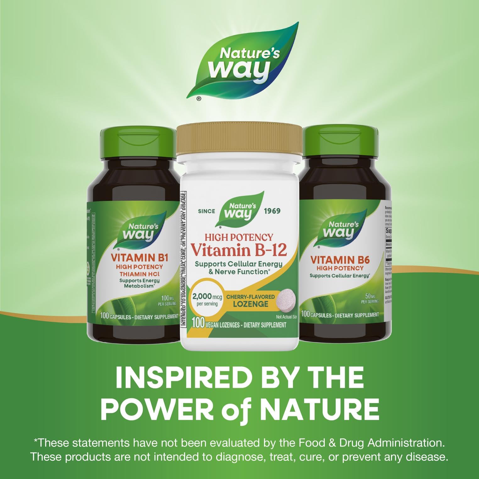 Cherry flavor Nature's Way B-12 lozenge ready for daily use
