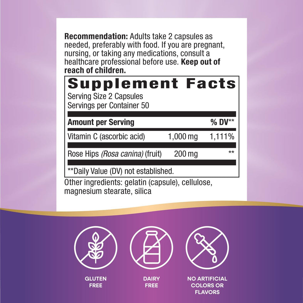 Pouring capsules from the bottle to illustrate an easy 2-capsule serving.