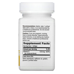 Nature's Way Vitamin D3 Max softgel pour demonstrates easy daily intake.