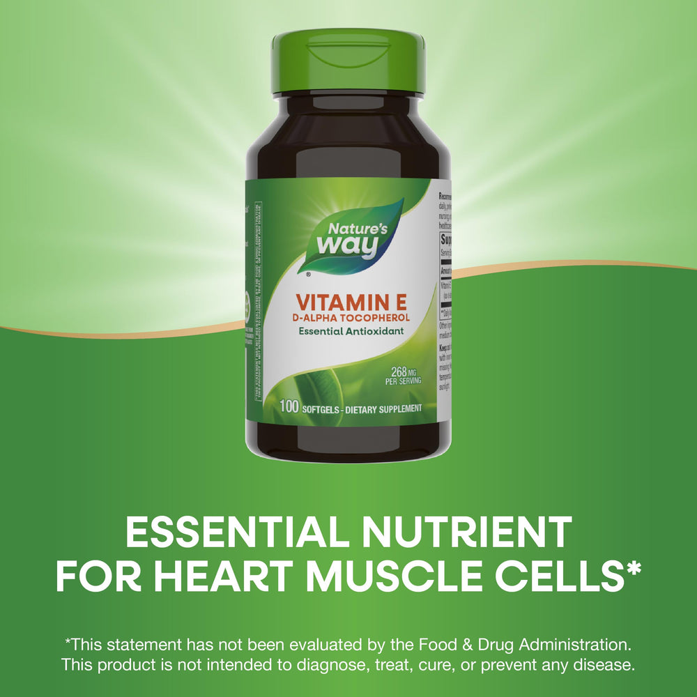 No salt, soy, sugar, wheat, or dairy ingredients in Nature's Way Vitamin E