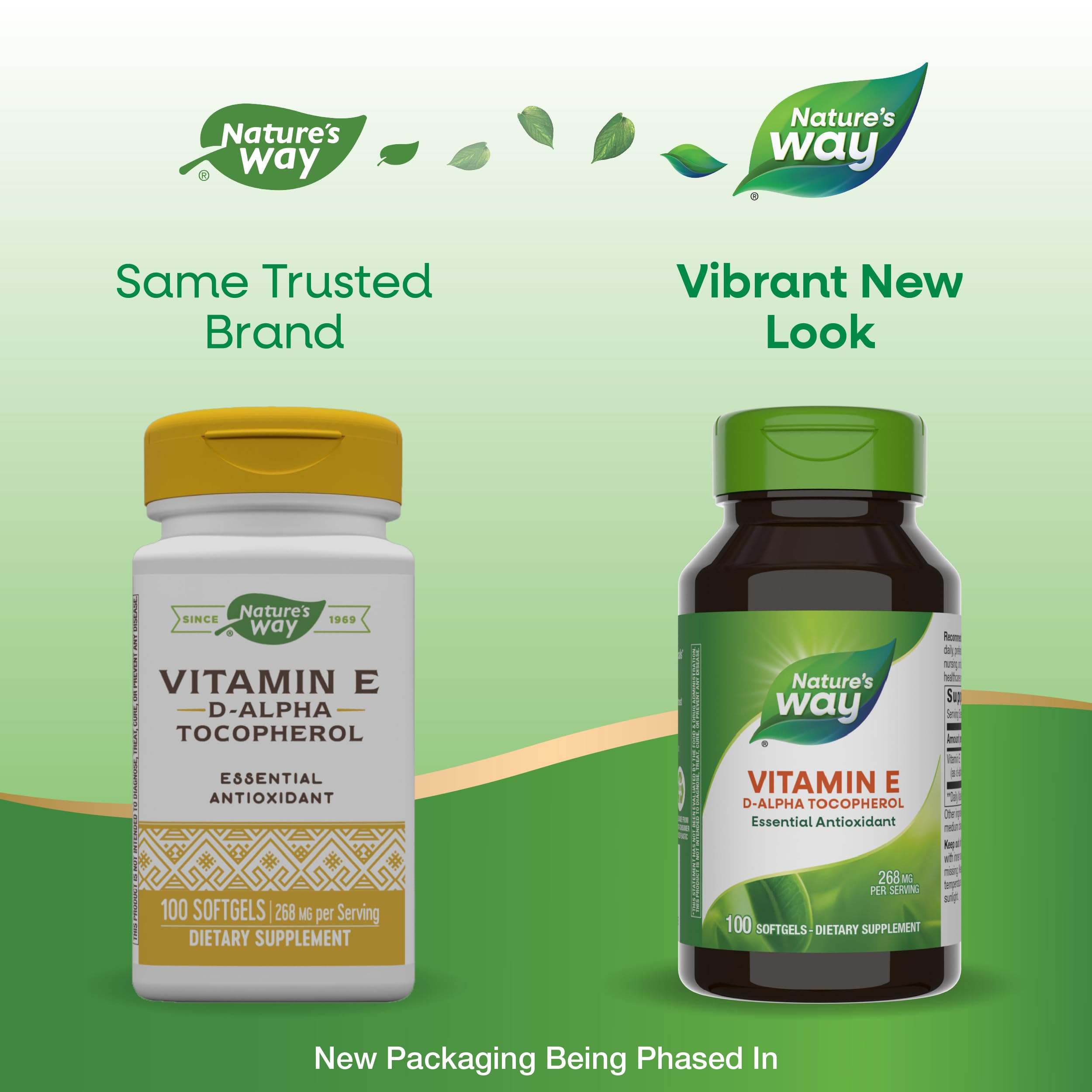 D-Alpha Tocopherol softgels with 268 mg per serving for consistent daily support