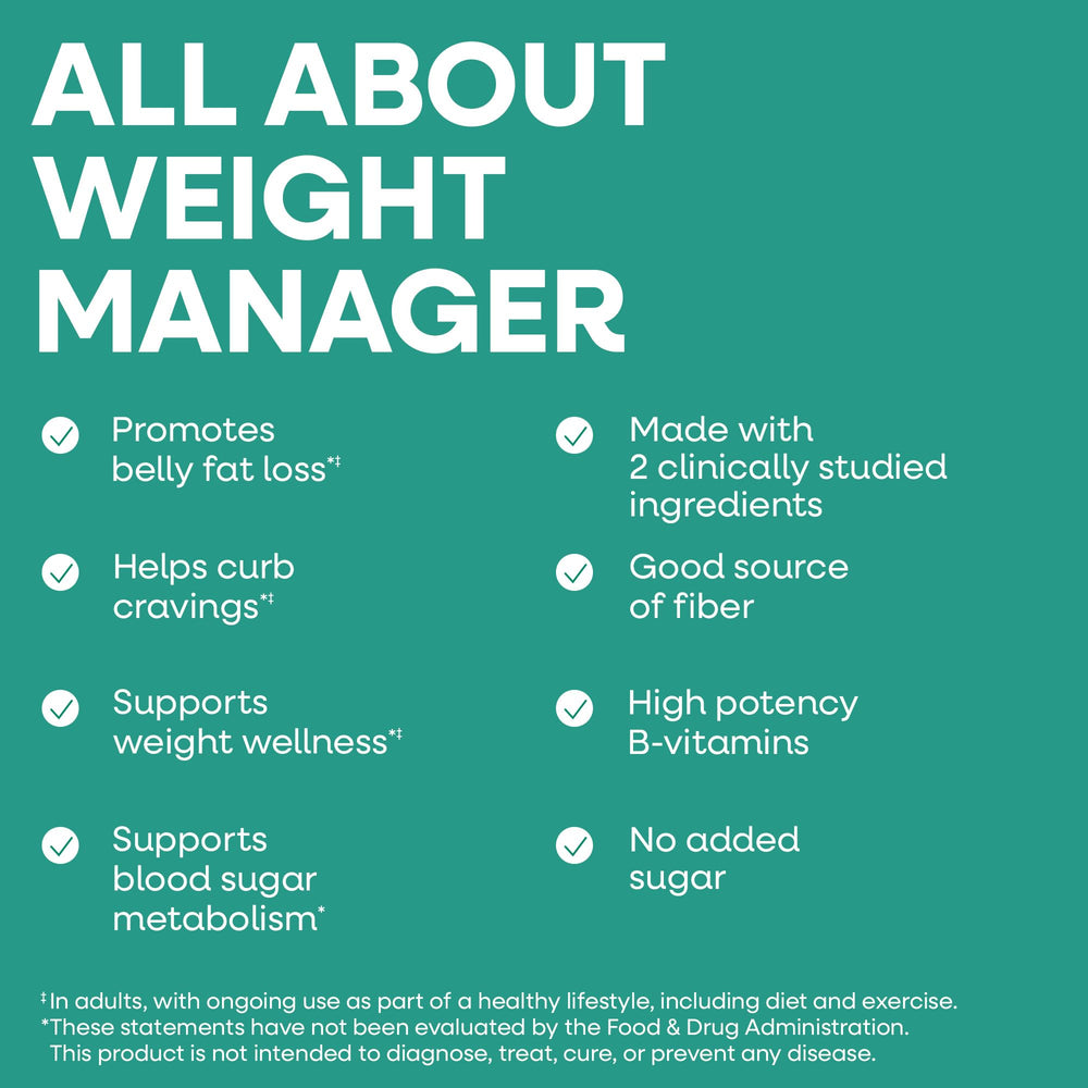 Nature's Way Weight Manager is sugar-free and dairy-free for dietary preferences.