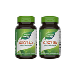 Nature's Way Youthful You DHEA 5 mg bottle for daily wellness support