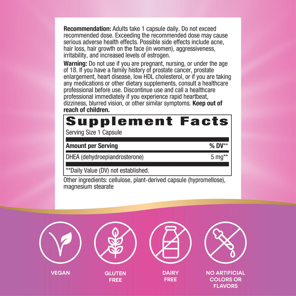 Two-pack Nature's Way Youthful You DHEA 5 mg packaging variant