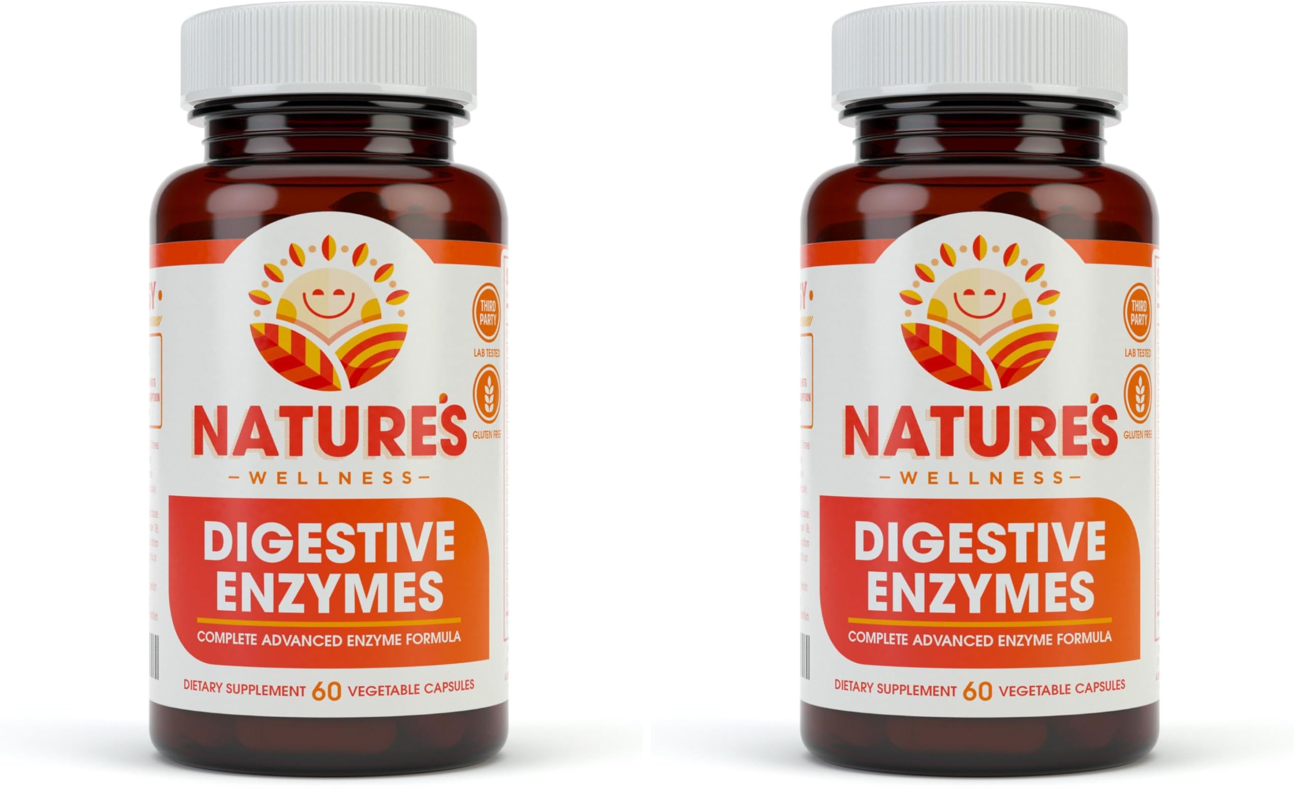 Natures Wellness Digestive Enzymes Complete bottle supports digestion and nutrient absorption.