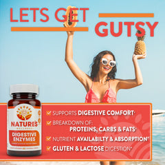 Natures Wellness Digestive Enzymes Complete capsules deliver broad enzyme support.