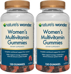 Nature's Wonder Women's Multivitamin Gummies bottle on the counter ready for daily use