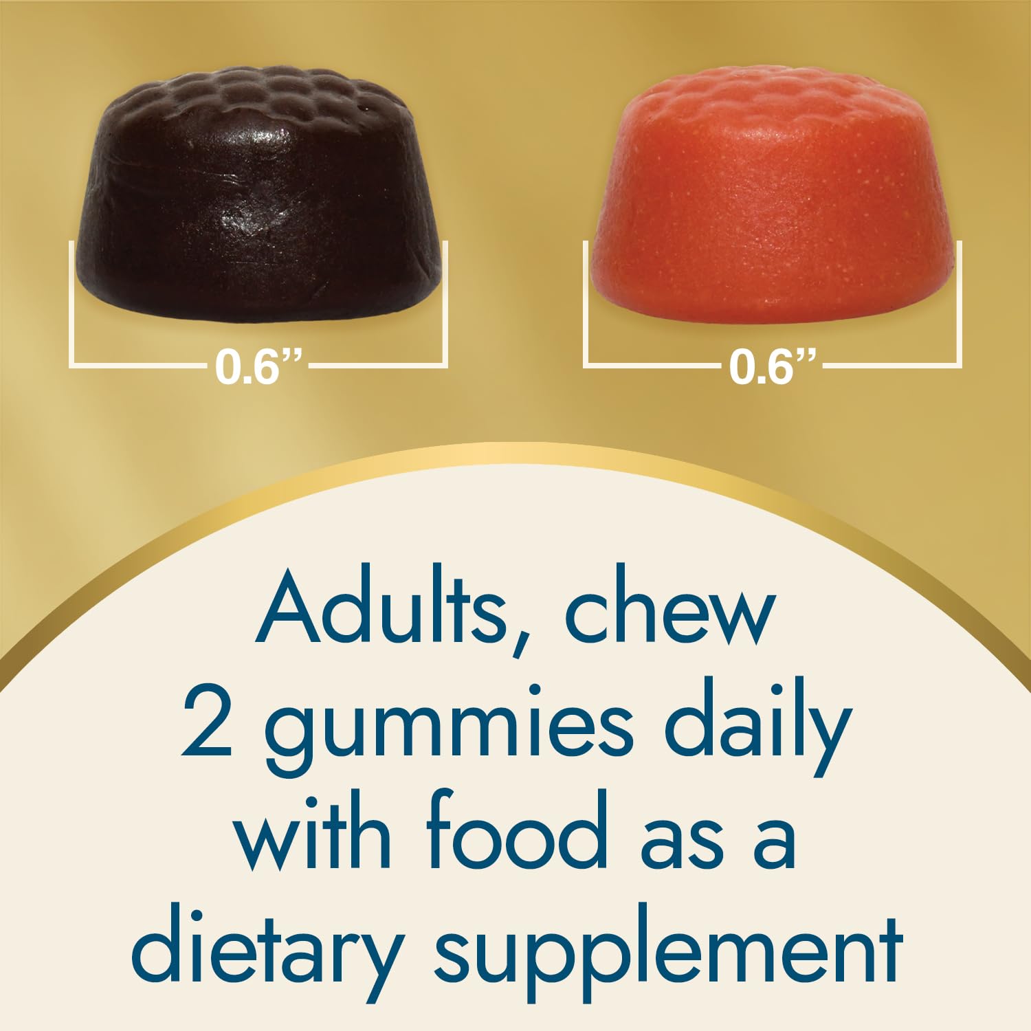 Gluten-free Nature's Wonder gummy bottle label highlighted