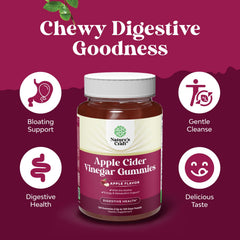 Natures Craft ACV gummies with pomegranate juice powder accents vibrant ingredients