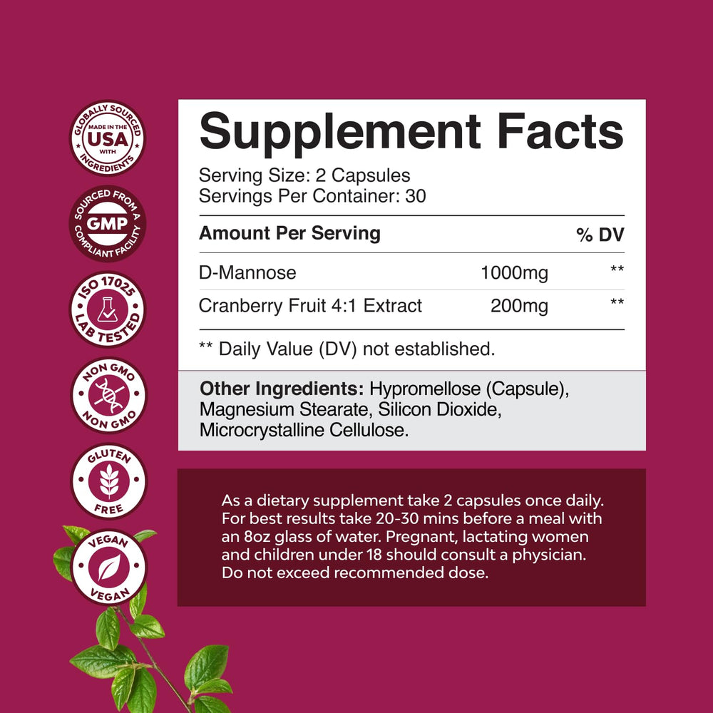 NaturesCraft bottle with front label shows ingredients for easy use