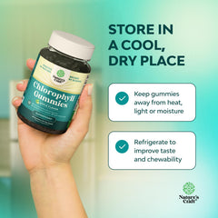Natures Craft gummies being taken with water illustrate convenient daily routine.