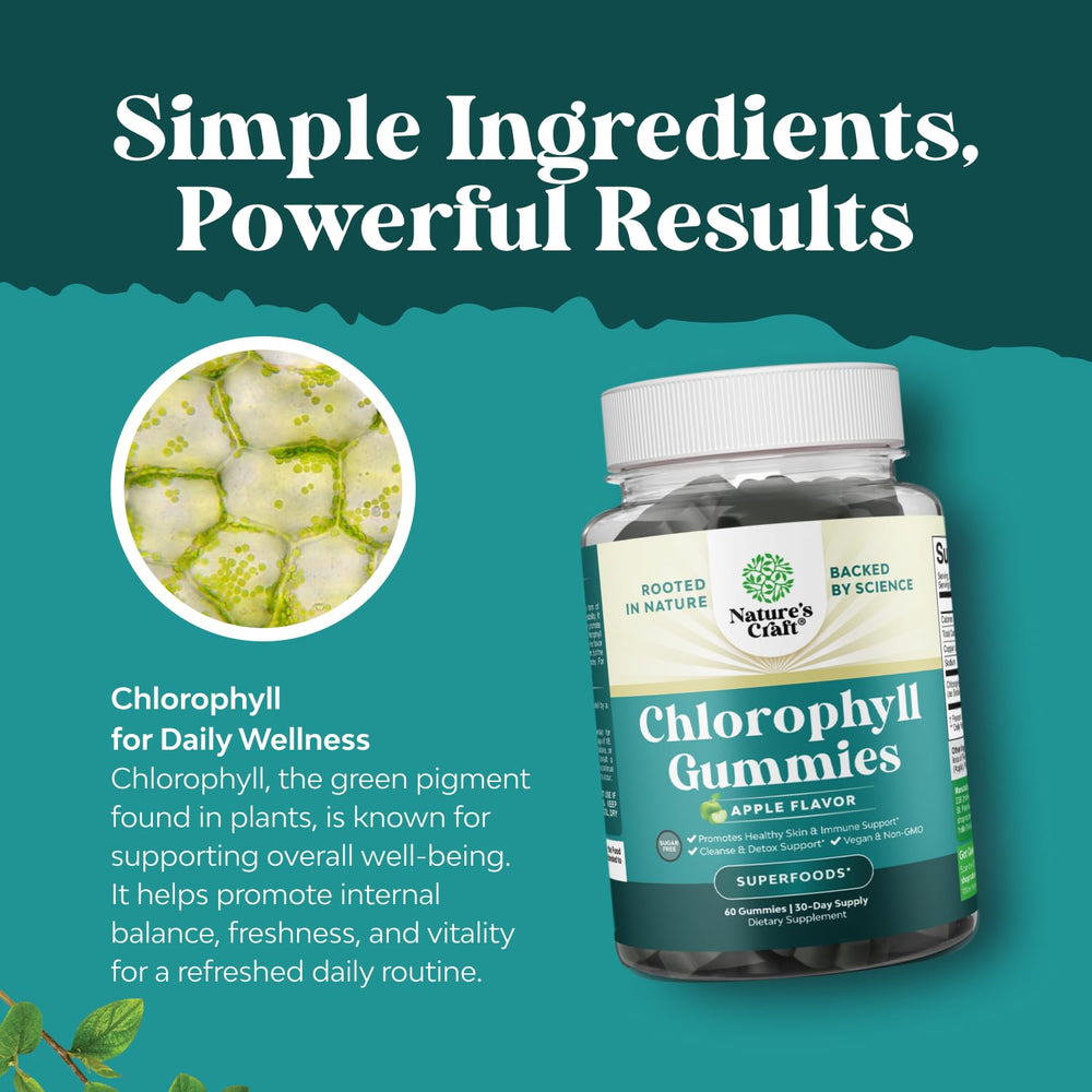 Natures Craft gummies suggest digestive support through internal cleansing.
