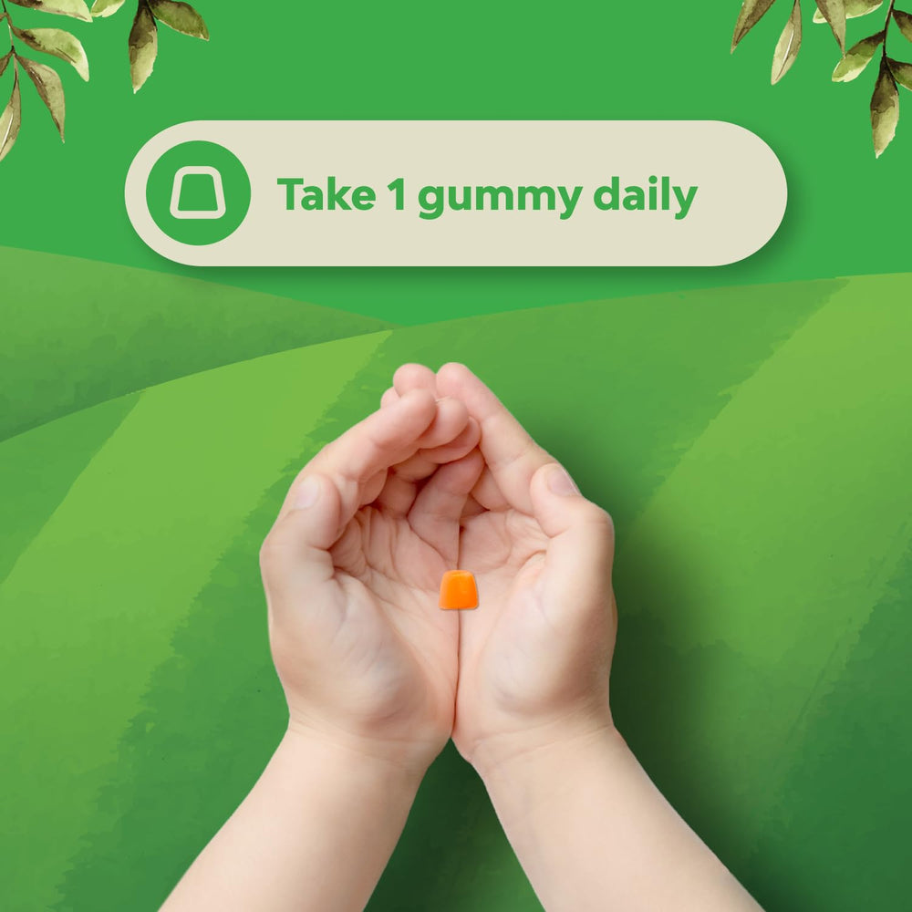 NaturesCraft Clean ingredients and natural flavors in kid-friendly D3 gummies
