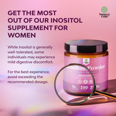 NaturesCraft Inositol Powder mixed into a smoothie offers a gentle routine.