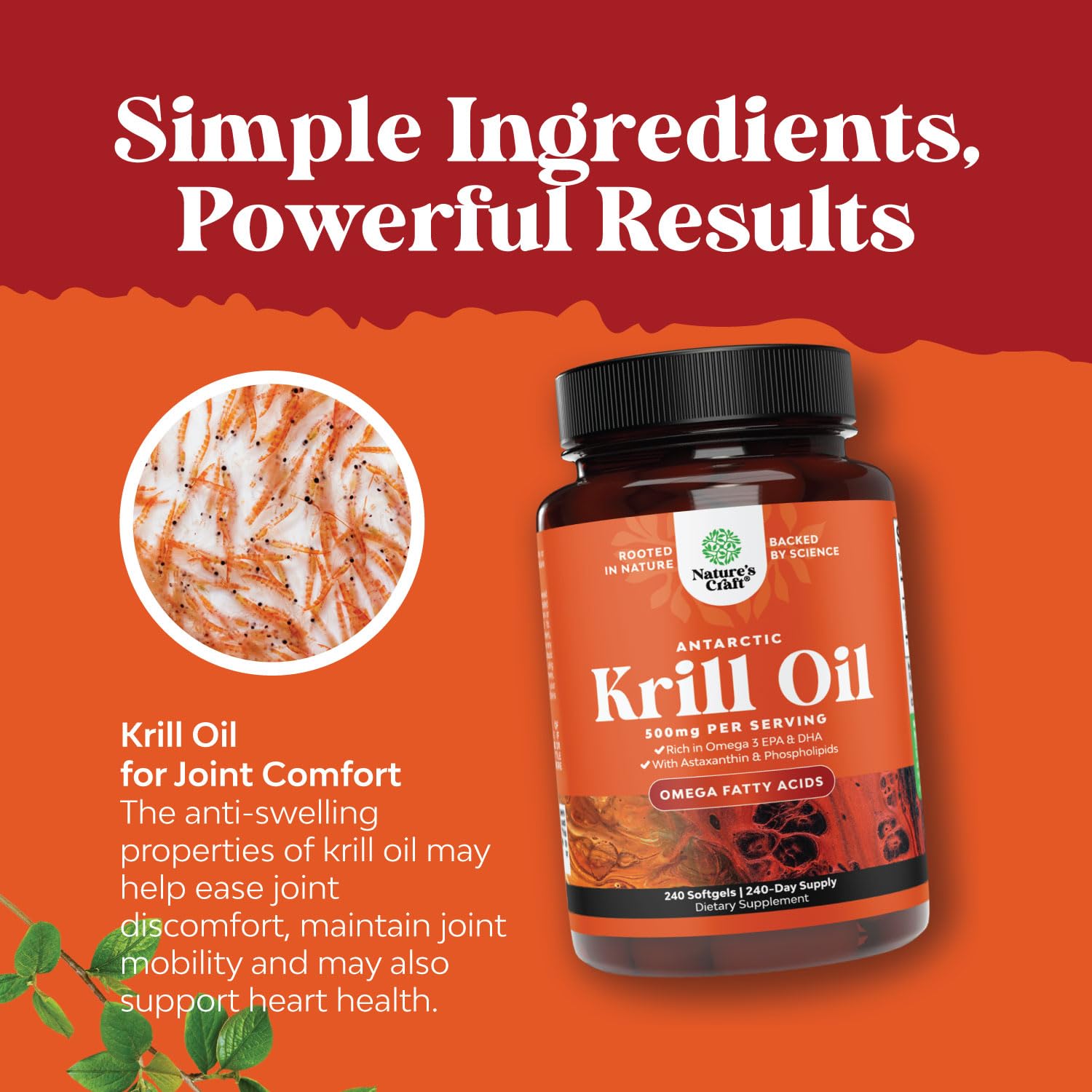 Natures Craft krill oil two-pack packaging offers value and convenience.