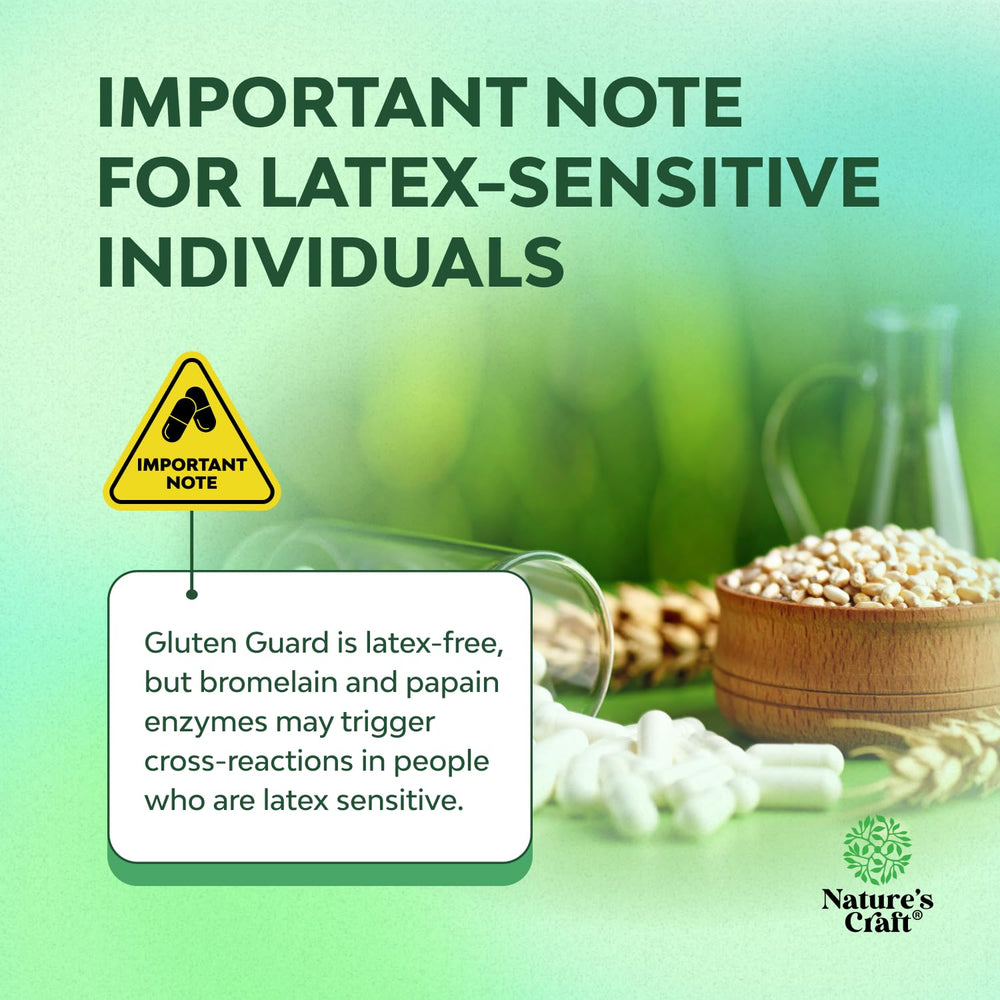 Nature's Craft capsules showing lipase and bromelain for fat and protein digestion