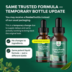 Close-up of the liquid reveals herbal extract color in the drops.