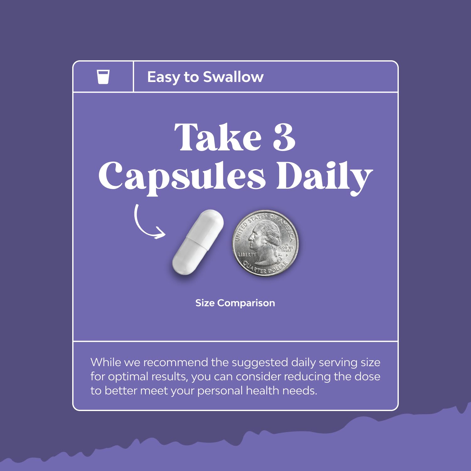 Capsules with a glass of water, suggesting a bedtime routine.