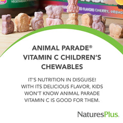 NaturesPlus Animal Parade animal-shaped chews engage kids during daily routines.