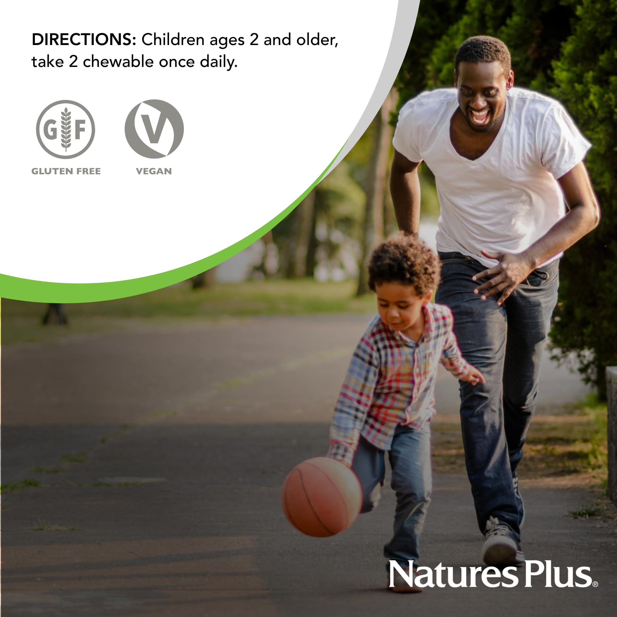 Two-pack display of NaturesPlus Animal Parade Calcium for family use