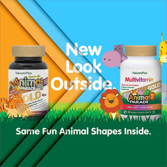 NaturesPlus Animal Parade Gold cherry flavor chewables offer tasty daily vitamin D3 support