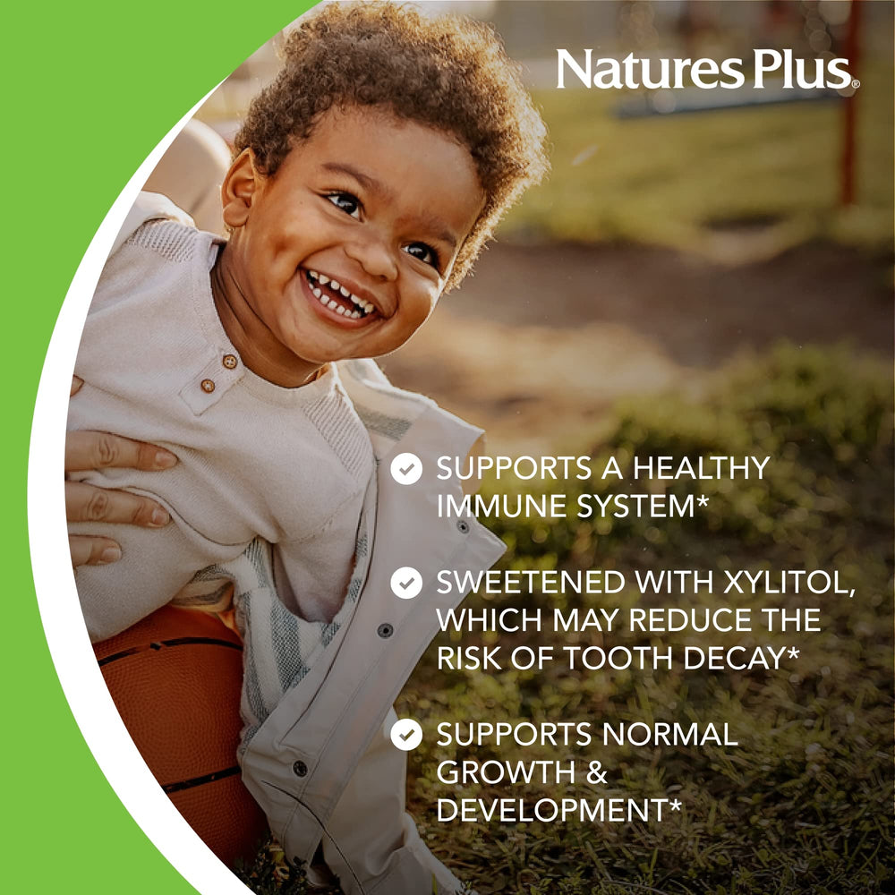 NaturesPlus Animal Parade Gold includes 13 vitamins and 10 minerals.