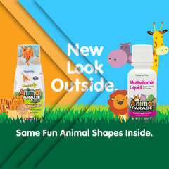 NaturesPlus Animal Parade sabor-tropical-frambuesa: sabor agradable para tomar cada día.