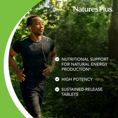 NaturesPlus B12 gluten-free label indicating suitability for gluten-free diets.