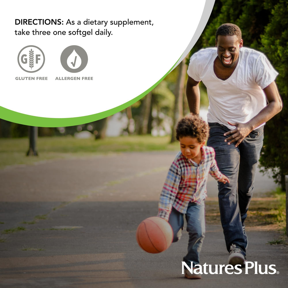 NaturesPlus Beta Carotene serving size with daily dose guidance