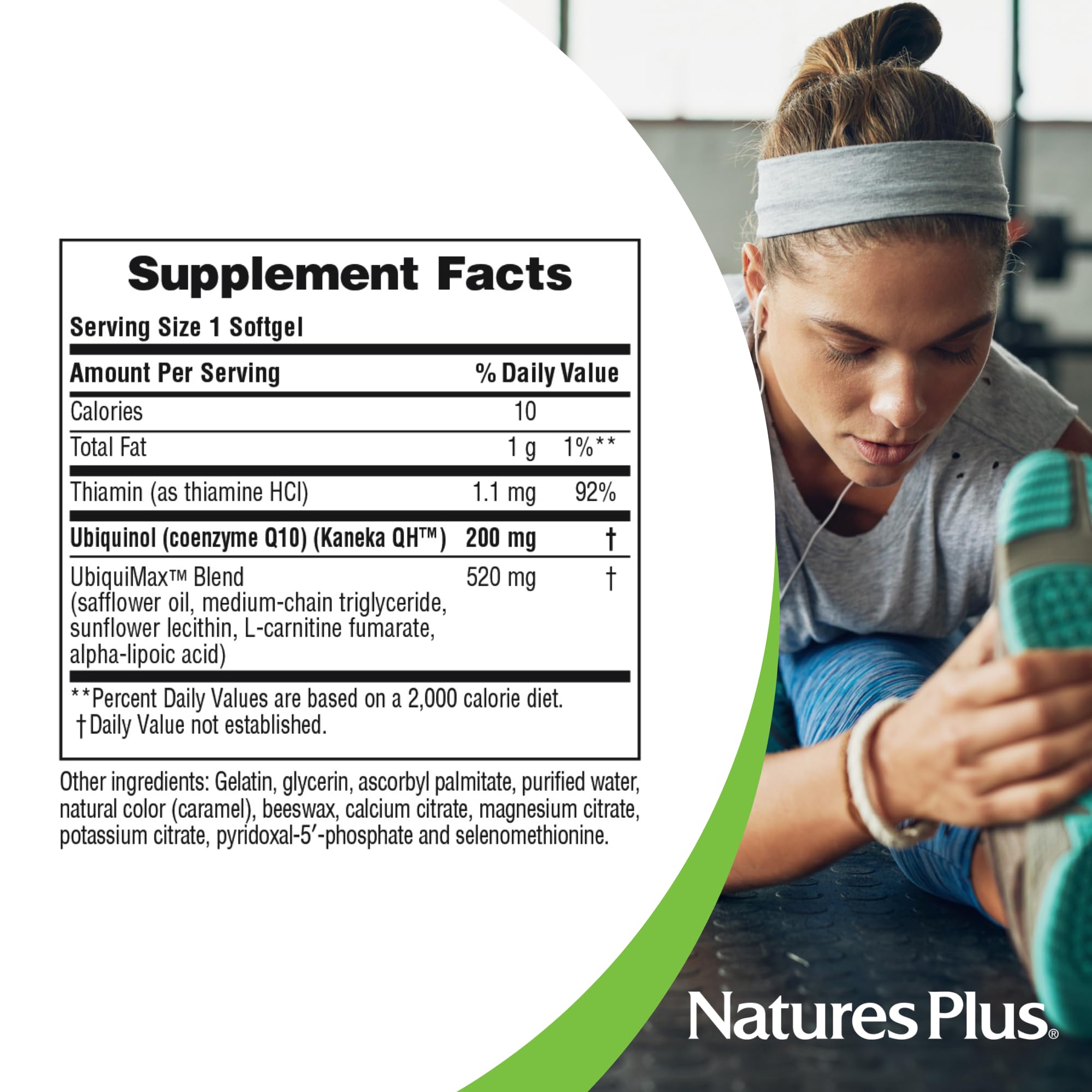 NaturesPlus Beyond CoQ10 packaging photo conveys premium quality and care