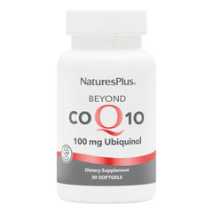 NaturesPlus Beyond CoQ10 bottle highlights high-strength ubiquinol for daily energy support.