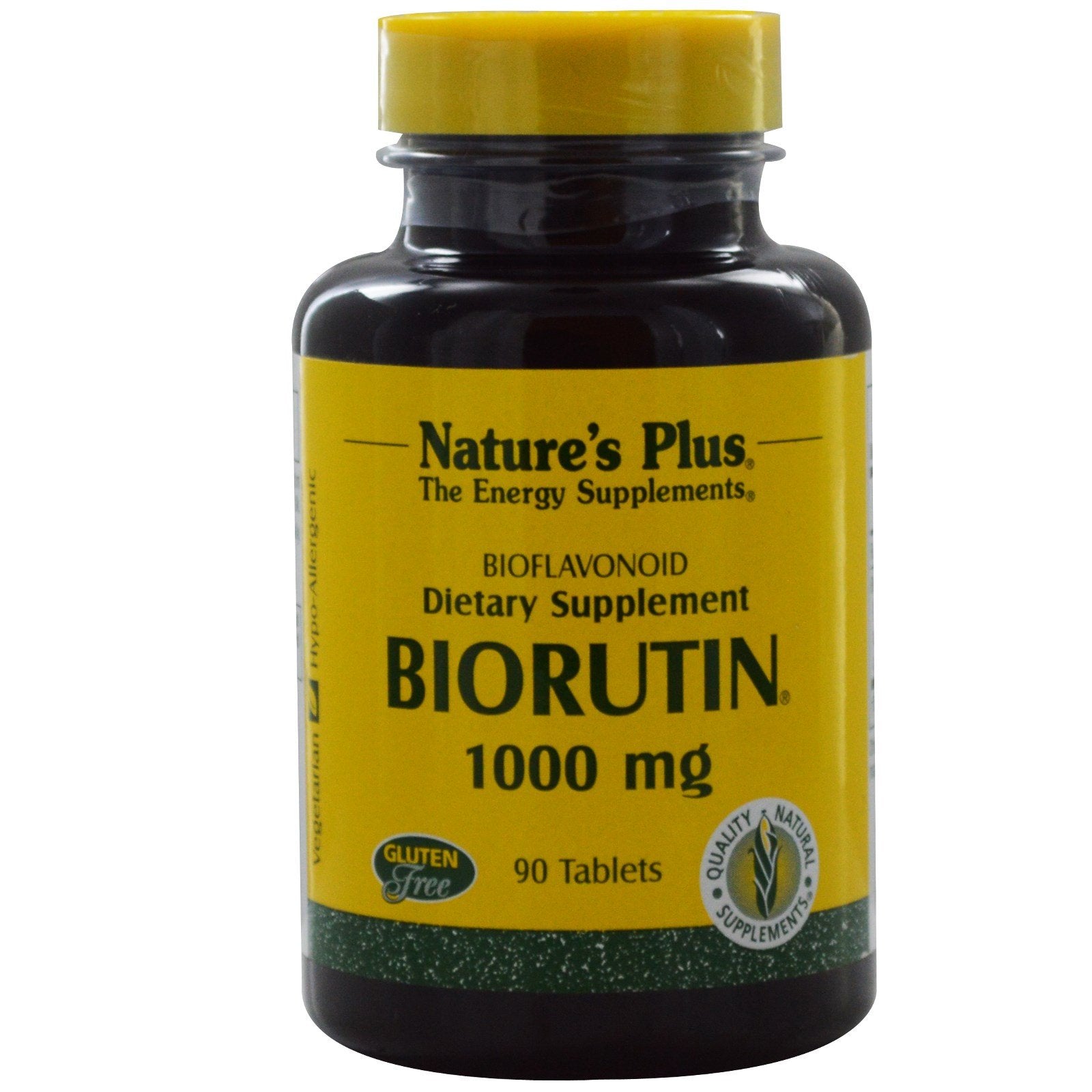 NaturesPlus Biorutin bottle may support vascular function and circulation.