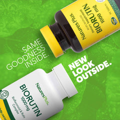 NaturesPlus Biorutin tablets closeup for daily vascular support.