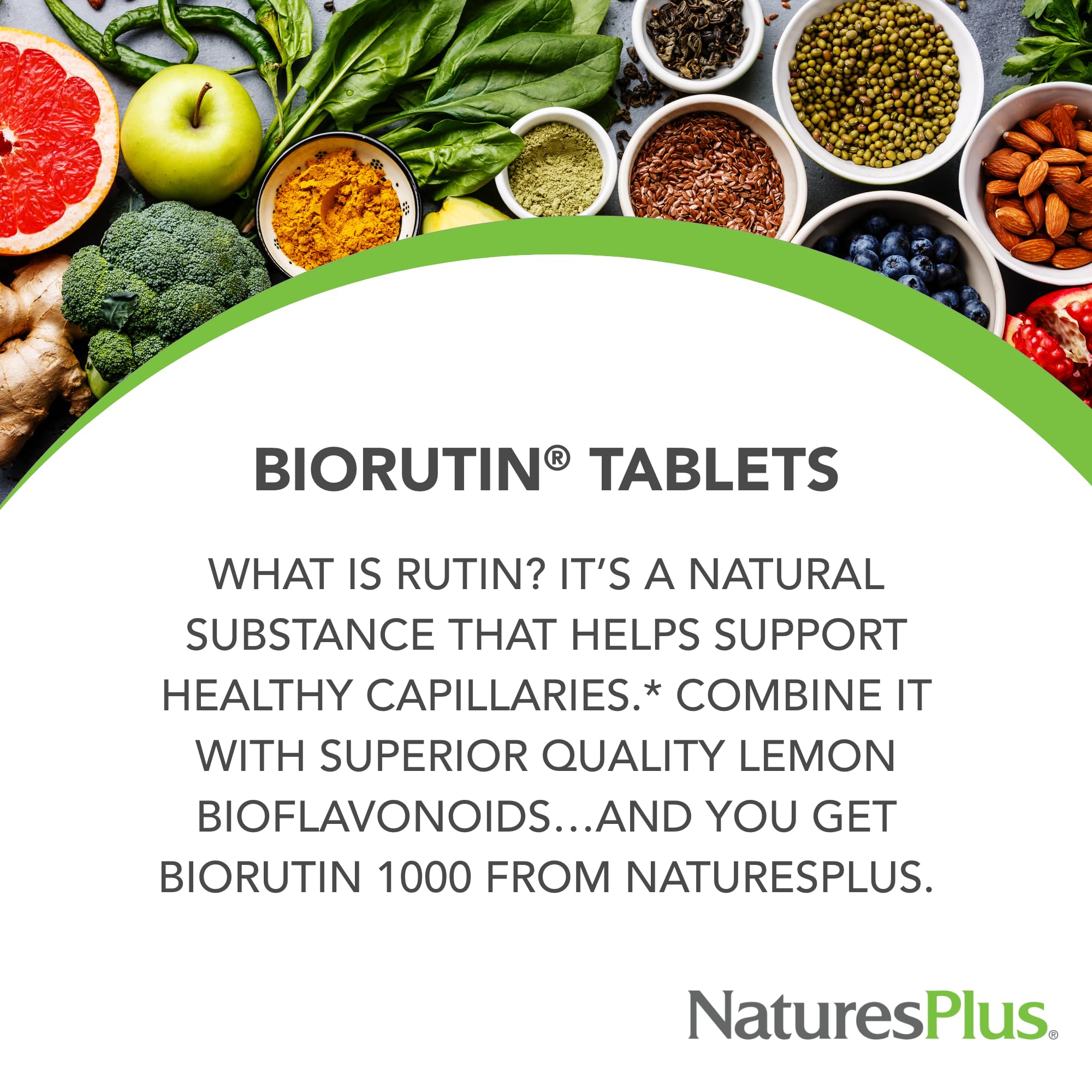 Tablets are poured to illustrate serving size and dosing.