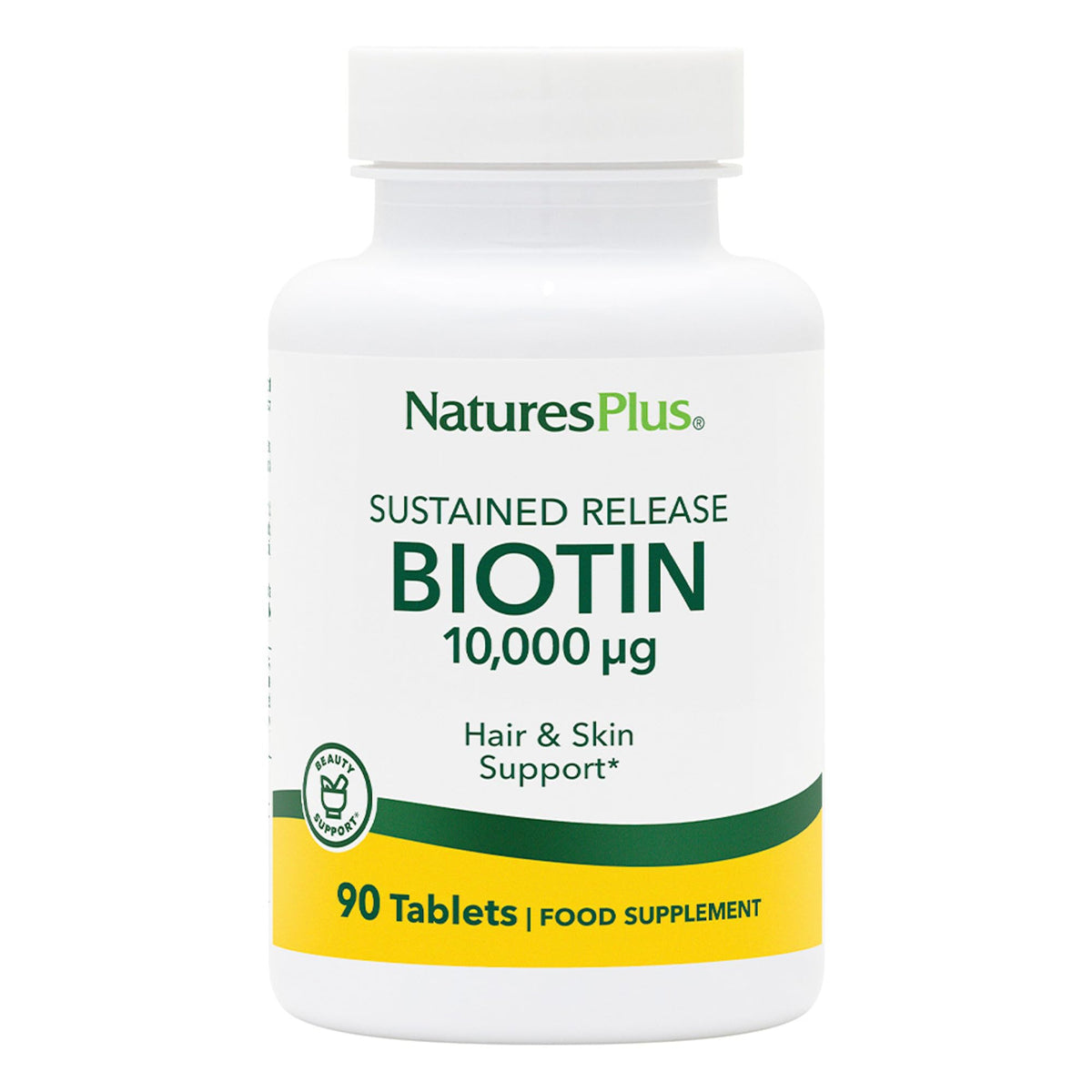 NaturesPlus Biotin sustained-release bottle for steady daily nourishment