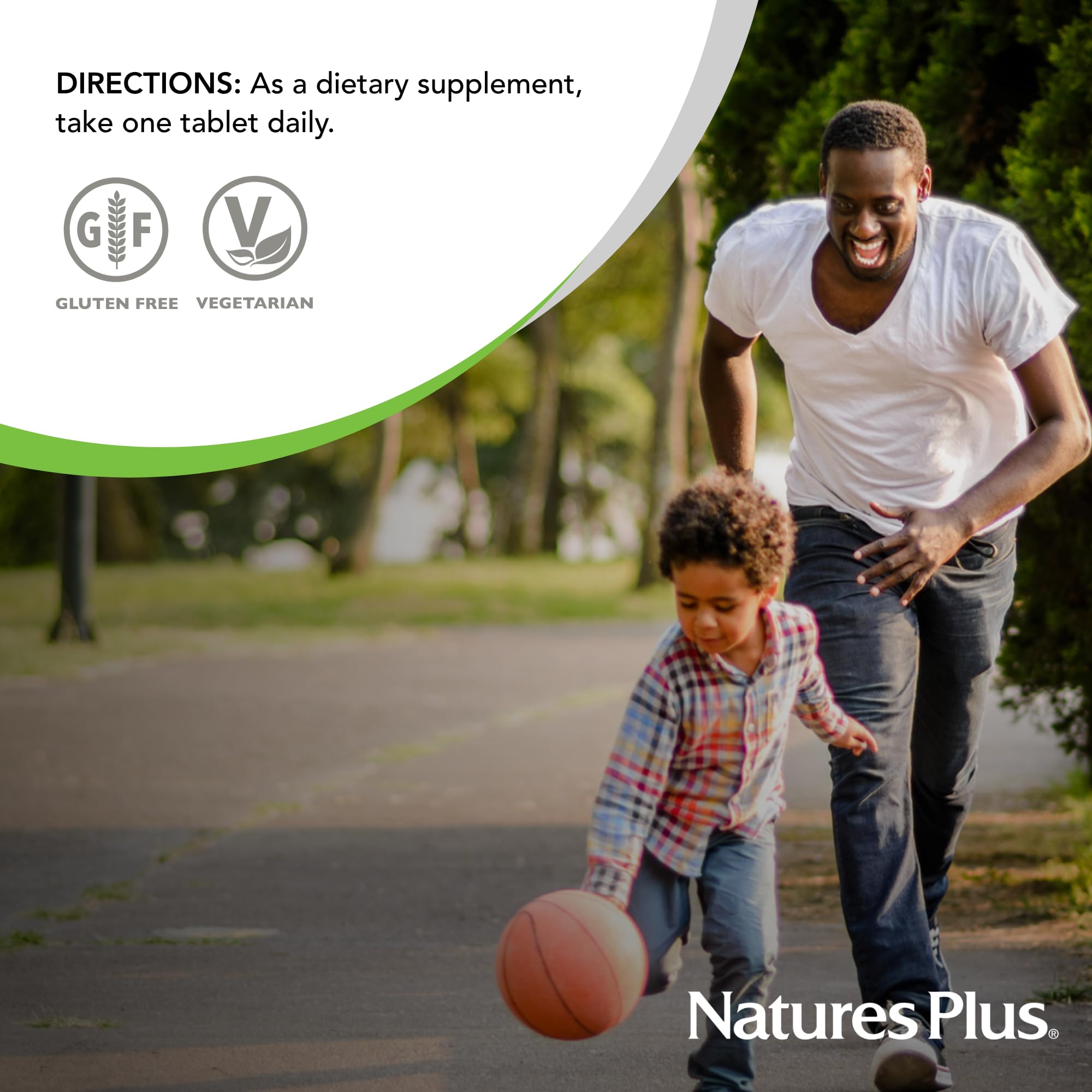 NaturesPlus Cal/Mag energy-well-being scene suggests everyday vitality and balance