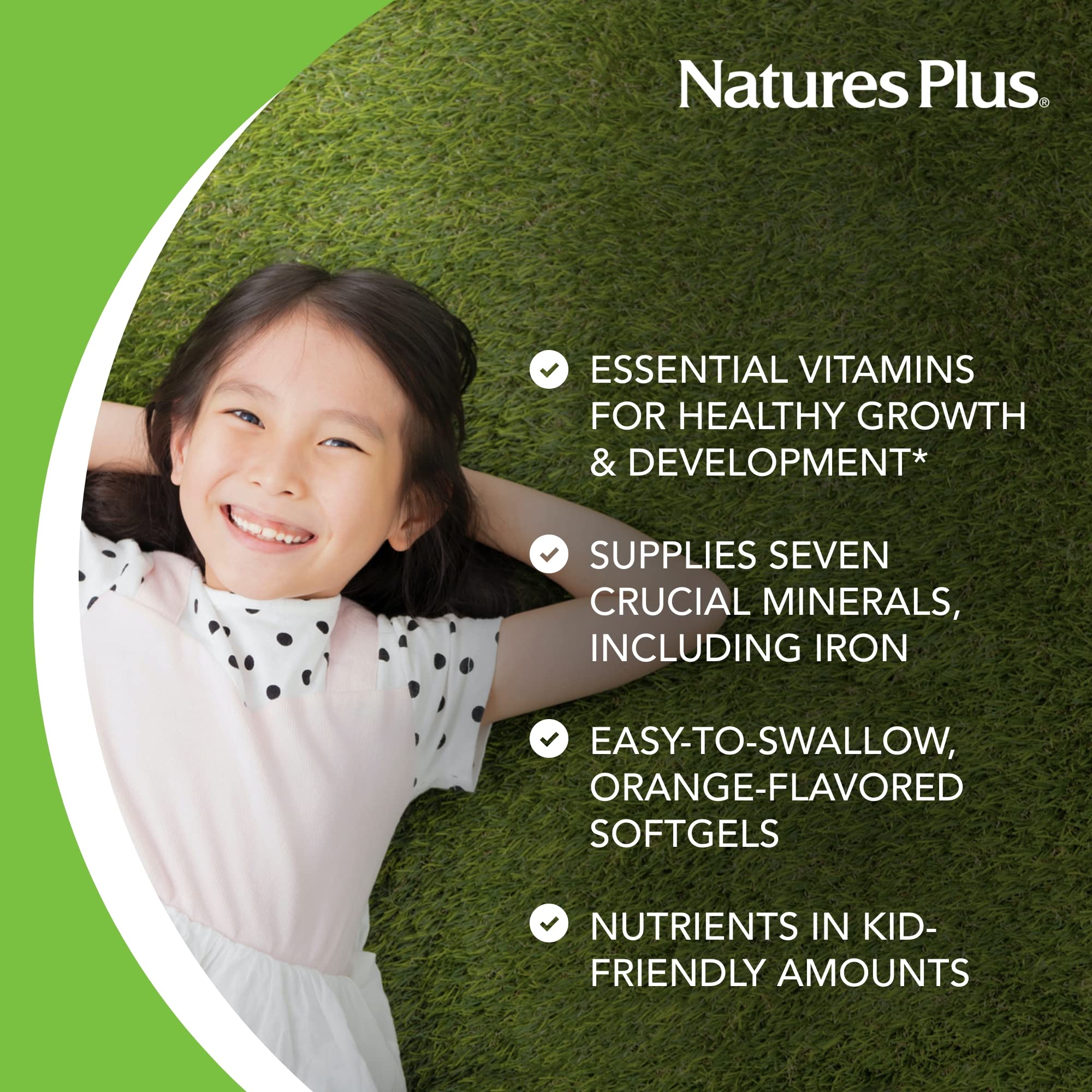 Orange-flavored Vita-Gels softgels with natural citrus taste